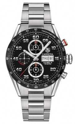 AAA Replica Tag Heuer Carrera Day Date Automatic Chronograph 43mm Mens Watch cv2a1r.ba0799